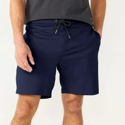Men's Sonoma Goods For Life® 7" Flex-Wear Knit Jogger Shorts Black -Sonoma Goods For Life Shop unnamed file 14889