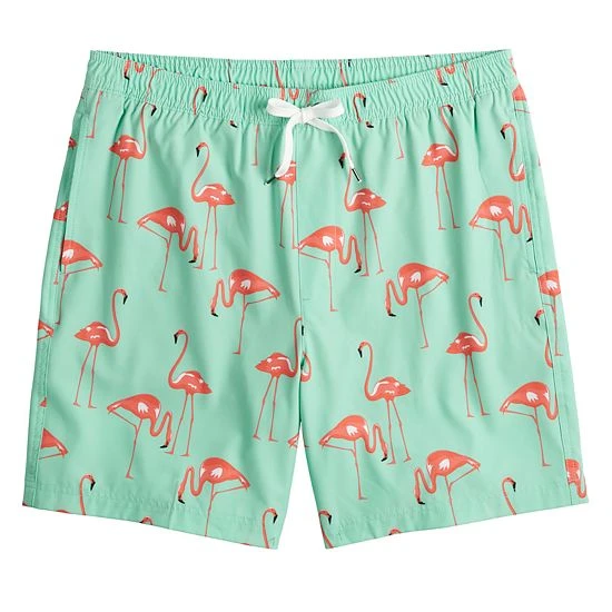 Men's Sonoma Goods For Life® Compression Lined Swim Trunks Coral Stripe 5 Men's Sonoma Goods For Life® Compression Lined Swim Trunks Coral Stripe - Image 3