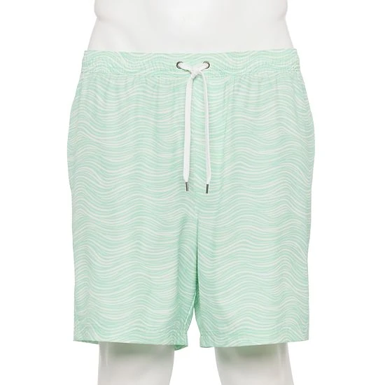 Men's Sonoma Goods For Life® Compression Lined Swim Trunks Coral Stripe 6 Men's Sonoma Goods For Life® Compression Lined Swim Trunks Coral Stripe - Image 4