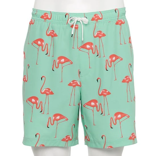 Men's Sonoma Goods For Life® Compression Lined Swim Trunks Coral Stripe 14 Men's Sonoma Goods For Life® Compression Lined Swim Trunks Coral Stripe - Image 12