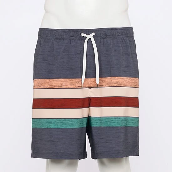 Men's Sonoma Goods For Life® Compression Lined Swim Trunks Coral Stripe 21 Men's Sonoma Goods For Life® Compression Lined Swim Trunks Coral Stripe - Image 19