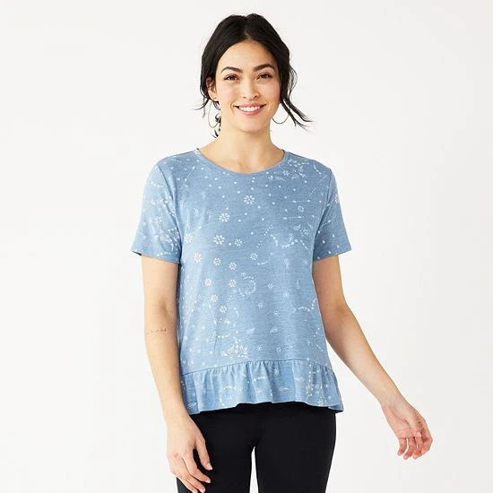 Women's Sonoma Goods For Life® Ruffle Peplum Relaxed Tee 9 Women's Sonoma Goods For Life® Ruffle Peplum Relaxed Tee - Image 7