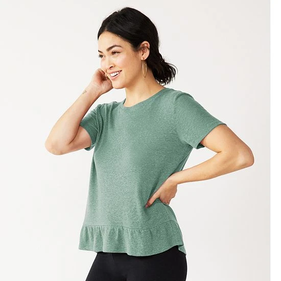 Women's Sonoma Goods For Life® Ruffle Peplum Relaxed Tee 10 Women's Sonoma Goods For Life® Ruffle Peplum Relaxed Tee - Image 8