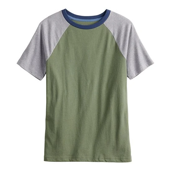 Boys 8-20 Sonoma Goods For Life® Everyday Raglan Tee In Regular & Husky Geniva Blue 4 Boys 8-20 Sonoma Goods For Life® Everyday Raglan Tee In Regular & Husky Geniva Blue - Image 2