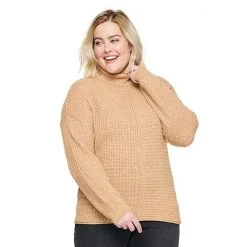 Plus Size Sonoma Goods For Life® Exposed Seaming Cowlneck Sweater Cocoa Delight -Sonoma Goods For Life Shop unnamed file 15024