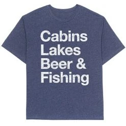 Big & Tall Sonoma Goods For Life® "Cabins Lakes Beer & Fishing" Tee
