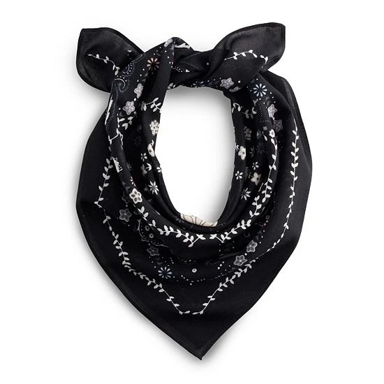 Sonoma Goods For Life® Floral Paisley Bandana Square Scarf Lavender 4 Sonoma Goods For Life® Floral Paisley Bandana Square Scarf Lavender - Image 2