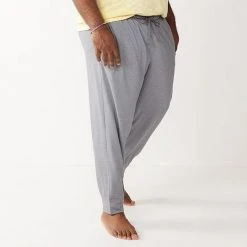 Big & Tall Sonoma Goods For LifeĀ® Super Soft Jogger Pants Titanium Heather