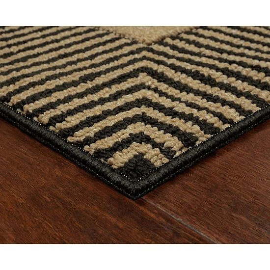 Sonoma Goods For Life® Encore Striped Border Washable Rug Brown Khaki 10 Sonoma Goods For Life® Encore Striped Border Washable Rug Brown Khaki - Image 8