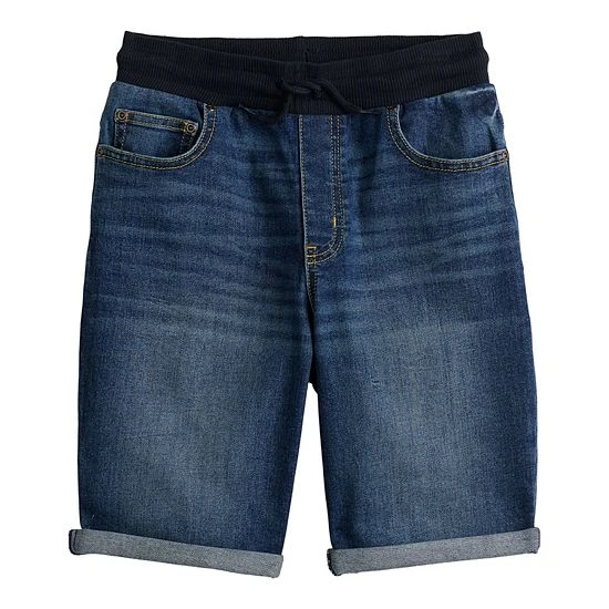 Boys 8-20 Sonoma Goods For Life® Denim Pull On Shorts In Regular & Husky Medium Wash 4 Boys 8-20 Sonoma Goods For Life® Denim Pull On Shorts In Regular & Husky Medium Wash - Image 2