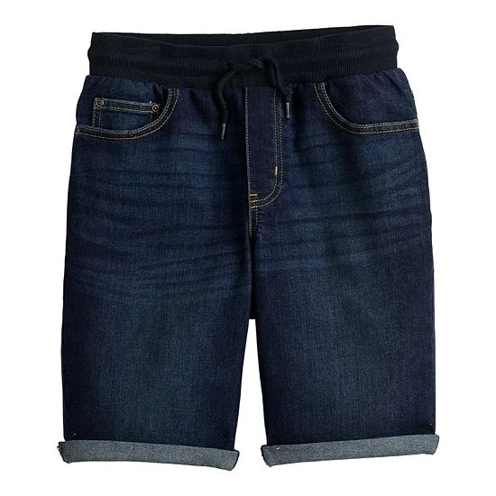 Boys 8-20 Sonoma Goods For Life® Denim Pull On Shorts In Regular & Husky Medium Wash 5 Boys 8-20 Sonoma Goods For Life® Denim Pull On Shorts In Regular & Husky Medium Wash - Image 3