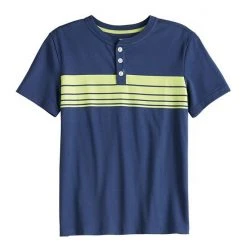 Boys 8-20 Sonoma Goods For Life® Supersoft Striped Henley In Regular & Husky Chest Stripe Teal -Sonoma Goods For Life Shop unnamed file 15195