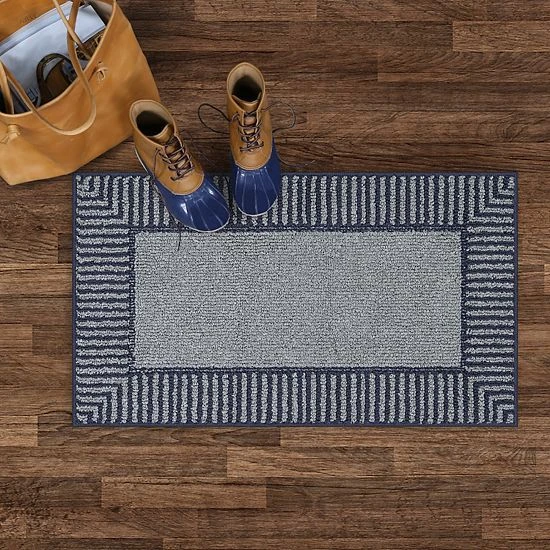 Sonoma Goods For Life® Encore Striped Border Washable Rug Brown Khaki 12 Sonoma Goods For Life® Encore Striped Border Washable Rug Brown Khaki - Image 10