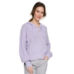 Women's Sonoma Goods For Life® Button Up Hooded Sweater Carolina Peach -Sonoma Goods For Life Shop unnamed file 15215