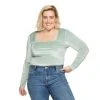 Plus Size Sonoma Goods For Life® X Denise Bidot Velvet Long Sleeve Bodysuit Blue -Sonoma Goods For Life Shop unnamed file 15249
