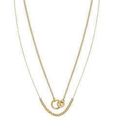 Sonoma Goods For Life® 2 Row Connected Link & Beaded Necklace