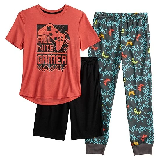Boys 5-20 Sonoma Goods For Life® Top, Shorts & Pants Pajama Set Stay Wild 4 Boys 5-20 Sonoma Goods For Life® Top, Shorts & Pants Pajama Set Stay Wild - Image 2