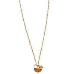 Sonoma Goods For Life® Gold Tone Wood And Cast Charm Necklace