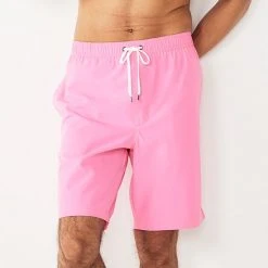 Men's Sonoma Goods For Life® 9-inch Full Elastic-Waistband Swim Trunks Pink -Sonoma Goods For Life Shop unnamed file 15323
