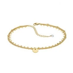Sonoma Goods For Life® Gold Tone Station Layered Anklet