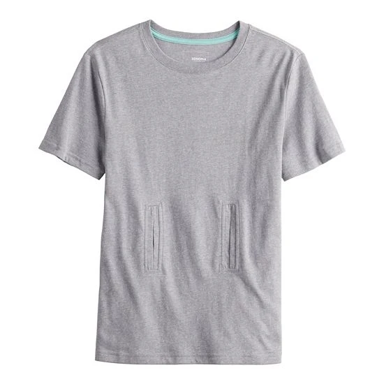 Boys 8-20 Sonoma Goods For Life® Physical Adaptive Everyday Tee Gray Heather 5 Boys 8-20 Sonoma Goods For Life® Physical Adaptive Everyday Tee Gray Heather - Image 3