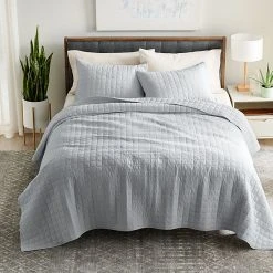 Sonoma Goods For Life® Cotton Linen Quilt Or Shams Gray