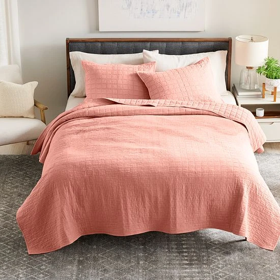 Sonoma Goods For Life® Cotton Linen Quilt Or Shams Gray 5 Sonoma Goods For Life® Cotton Linen Quilt Or Shams Gray - Image 4