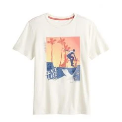 Boys 8-20 Sonoma Goods For Life® Graphic Tee Wave Surfers Ivory