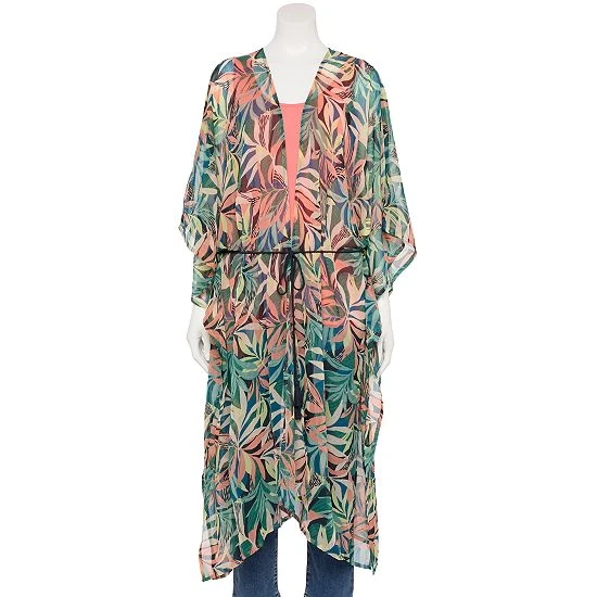 Women's Sonoma Goods For Life® Waist Tie Tropical Ruana 3 Women's Sonoma Goods For Life® Waist Tie Tropical Ruana