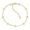 Sonoma Goods For Life® Worn Gold Tone Bar Station Anklet