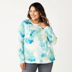 Plus Size Sonoma Goods For Life® Everyday Crewneck Long Sleeve Top Berry -Sonoma Goods For Life Shop unnamed file 1543