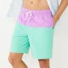Men's Sonoma Goods For Life® 9-Inch Colorblock Full Elastic-Waistband Swim Trunks Purple Aqua Block -Sonoma Goods For Life Shop unnamed file 15499