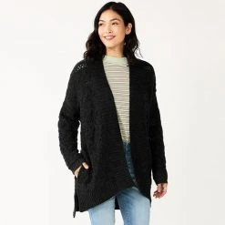 Women's Sonoma Goods For Life® Plush Cable Cardigan Black 15 Women's Sonoma Goods For Life® Plush Cable Cardigan Black -Sonoma Goods For Life Shop unnamed file 1559