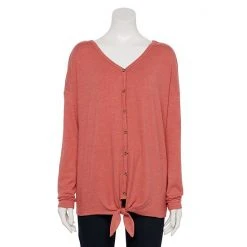 Maternity Sonoma Goods For Life® Knot-Hem Button-Front Nursing Top Black -Sonoma Goods For Life Shop unnamed file 15611