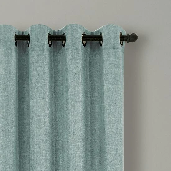Sonoma Goods For Life® 2-pack Dynasty Blackout Curtain Aqua 5 Sonoma Goods For Life® 2-pack Dynasty Blackout Curtain Aqua - Image 3