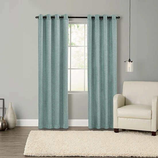 Sonoma Goods For Life® 2-pack Dynasty Blackout Curtain Aqua 12 Sonoma Goods For Life® 2-pack Dynasty Blackout Curtain Aqua - Image 10