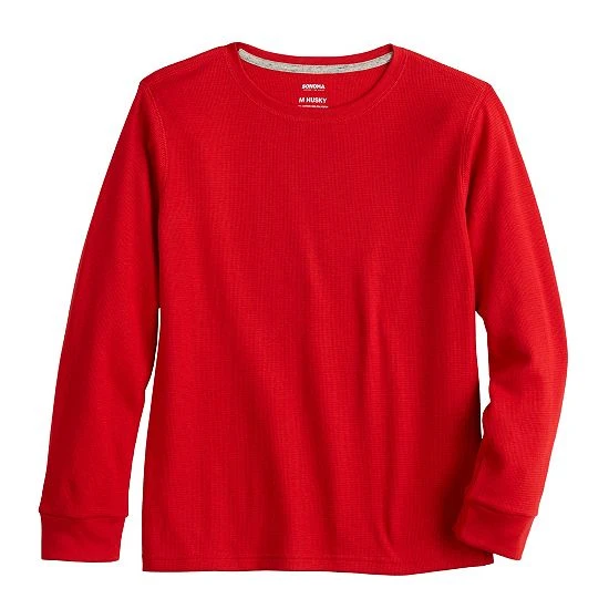 Boys 8-20 Sonoma Goods For Life® Supersoft Solid Thermal Tee Olive Camo 10 Boys 8-20 Sonoma Goods For Life® Supersoft Solid Thermal Tee Olive Camo - Image 8