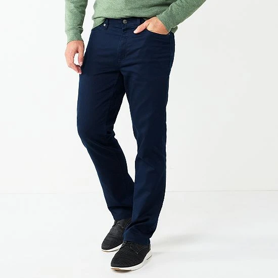 Men’s Sonoma Goods For Life® Regular-Fit 5-Pocket Everyday Pants Navy 10 Men’s Sonoma Goods For Life® Regular-Fit 5-Pocket Everyday Pants Navy - Image 8
