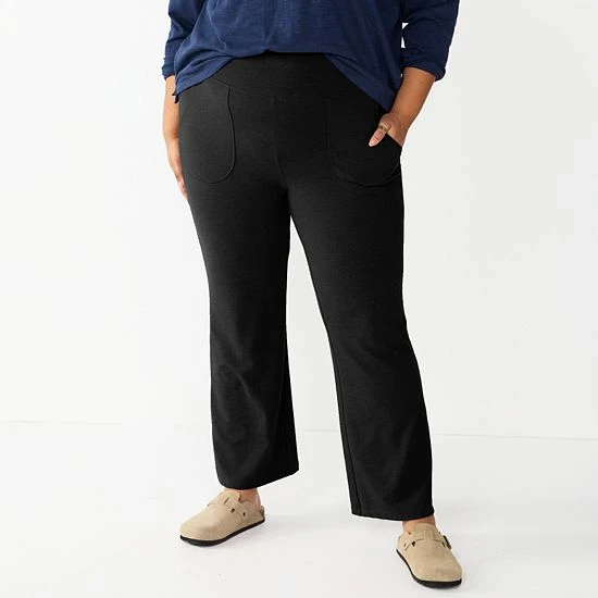 Plus Size Sonoma Goods For Life® High-Waisted Flare Leggings Violet 6 Plus Size Sonoma Goods For Life® High-Waisted Flare Leggings Violet - Image 4