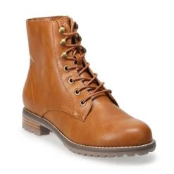Sonoma Goods For Life® Waterbury Casual Lace Up Women's Boots Cognac