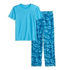 Boys 8-20 Sonoma Goods For Life® Tee & Microfleece Pants Pajama Set In Regular & Husky Red Plaid -Sonoma Goods For Life Shop unnamed file 204