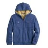 Boys 8-20 Sonoma Goods For Life® Zipper Sherpa Fleece Hoodie Jacket In Regular & Husky Blue