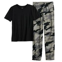 Boys 8-20 Sonoma Goods For Life® Tee & Microfleece Pants Pajama Set In Regular & Husky Red Plaid -Sonoma Goods For Life Shop unnamed file 205