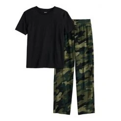 Boys 8-20 Sonoma Goods For Life® Tee & Microfleece Pants Pajama Set In Regular & Husky Red Plaid -Sonoma Goods For Life Shop unnamed file 208