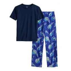 Boys 8-20 Sonoma Goods For Life® Tee & Microfleece Pants Pajama Set In Regular & Husky Red Plaid -Sonoma Goods For Life Shop unnamed file 211