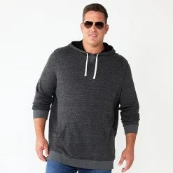 Men's Big & Tall Sonoma Goods For Life® Double Knit Hoodie Gray Stripe -Sonoma Goods For Life Shop unnamed file 2124