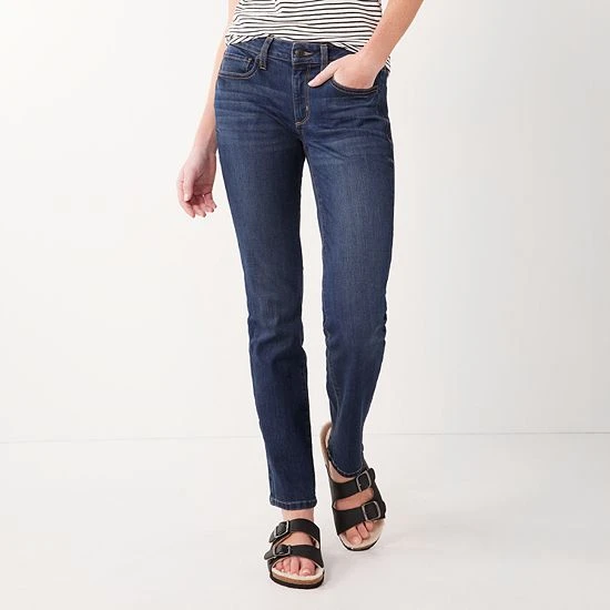 Petite Sonoma Goods For Life® Midrise Straight-Leg Jeans Jensen 5 Petite Sonoma Goods For Life® Midrise Straight-Leg Jeans Jensen - Image 3