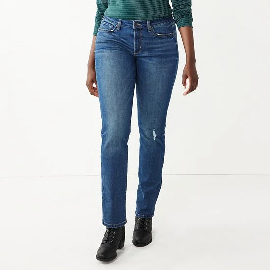 Petite Sonoma Goods For Life® Midrise Straight-Leg Jeans Jensen 6 Petite Sonoma Goods For Life® Midrise Straight-Leg Jeans Jensen - Image 4