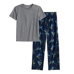 Boys 8-20 Sonoma Goods For Life® Tee & Microfleece Pants Pajama Set In Regular & Husky Red Plaid -Sonoma Goods For Life Shop unnamed file 214