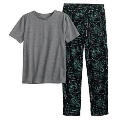 Boys 8-20 Sonoma Goods For Life® Tee & Microfleece Pants Pajama Set In Regular & Husky Red Plaid -Sonoma Goods For Life Shop unnamed file 216
